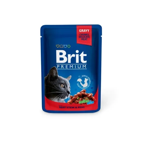 BRIT PREMIUM KASSI EINEKOTIKE KASTMES VEIS/HERNED 100G*