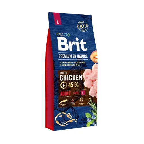 BRIT PREMIUM KOERA TÄISSÖÖT L KANA 15KG*