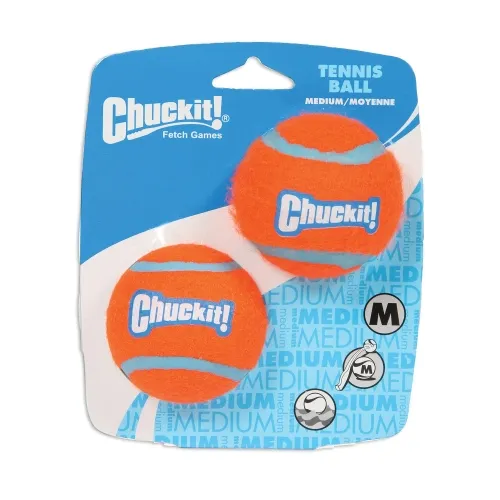 Chuckit игрушка для собак, теннисный мяч, размер М, оранжевый/синий