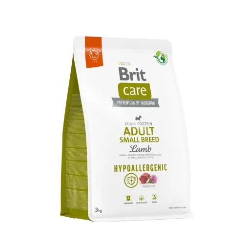 BRIT CARE KOERA TÄISSÖÖT VÄIKE TÕUG LAMMAS/RIIS 3KG*
