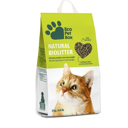 Eco Pet Box пеллеты для кошачьего туалета, 3 кг