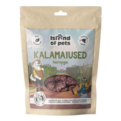 Лакомство из рыбы Island of Pets с горохом, 80 г.
