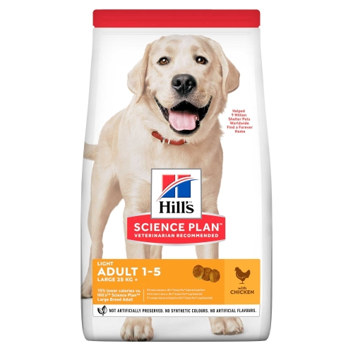 Hills Canine Large Br.Adult Light -сухой корм для собак, курица, 14 кг