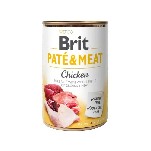 BRIT CARE KOERA KONSERV PATE&MEAT KANA 400G*