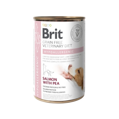 BRIT GF KOERA KONSERV HYPOALLERGENIC 400G*