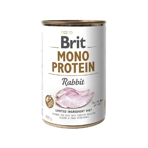 BRIT CARE KOERA KONSERV MONO PROTEIN JÄNES 400G*