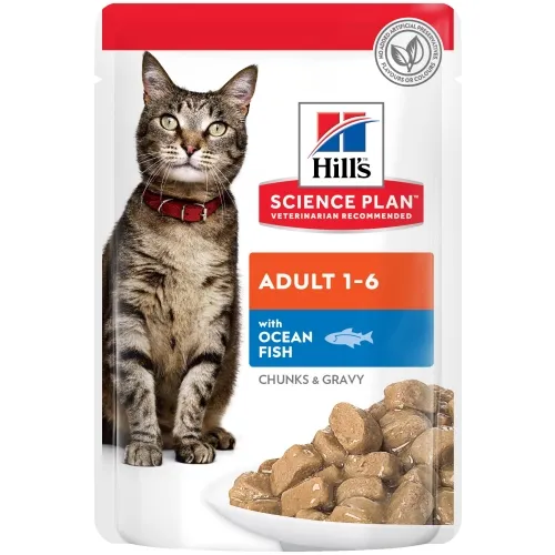 Hills влажный корм для кошек, океанская рыба, 85 г N1