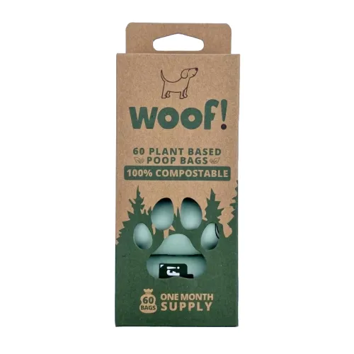 WOOF! HÜGIEENIKOTID KOERTELE KOMPOSTEERITAVAD N60