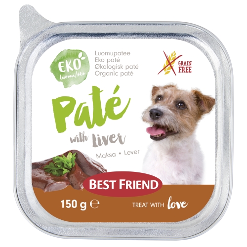 Best Friend беззерновой паштет из печени для собак, 150 г