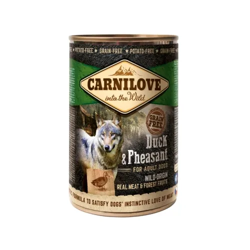 CARNILOVE KOERA KONSERV WILD MEAT PART/FAASAN 400G*
