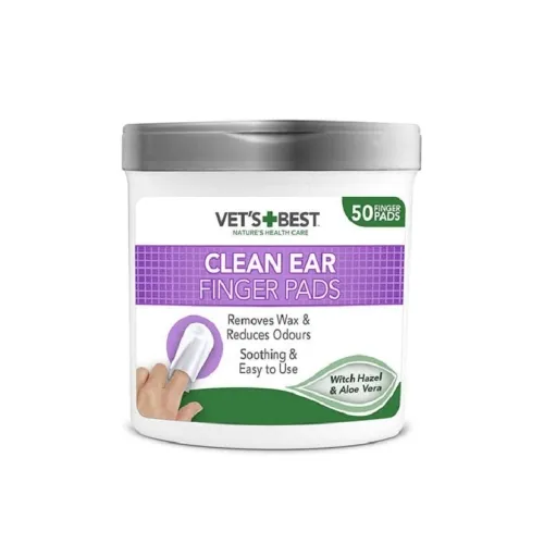 Vets Best салфетки для чистки ушей для кошек и собак, N50