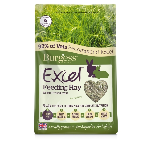 Burgess Excel сено, свежая сушеная трава, 1 кг