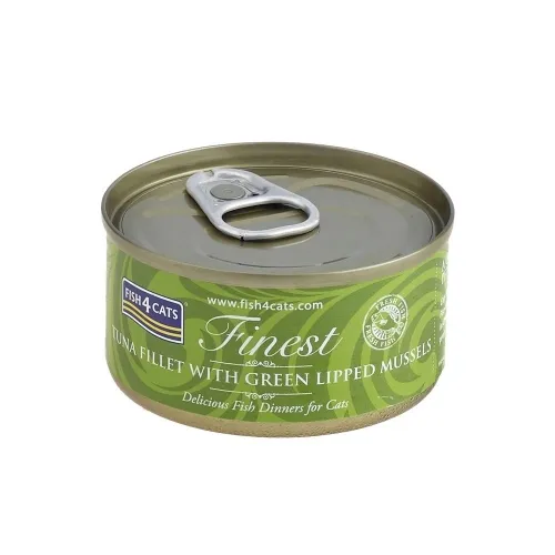 Fish4Cats консервы для кошек, тунец/зеленый карп, 70г