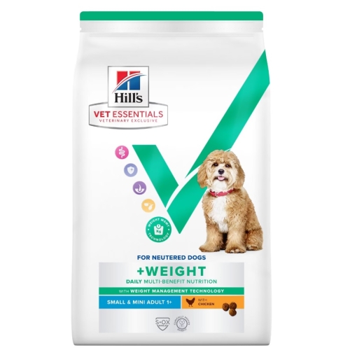 HILLS VE KOERA TÄISSÖÖT SMALL&MINI + WEIGHT KANA 2KG