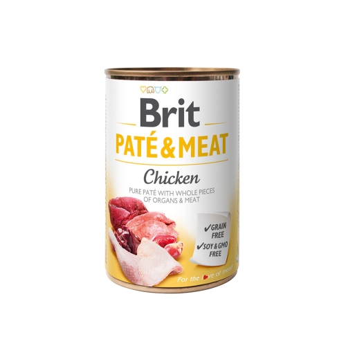 Brit Care консервы для собак, паштет/мясо, курица, 400 г