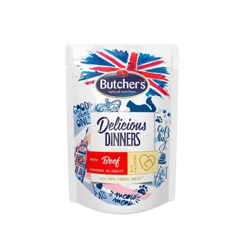 Butchers Delic.Dinner влажный корм для кошек, говядина, 100 г