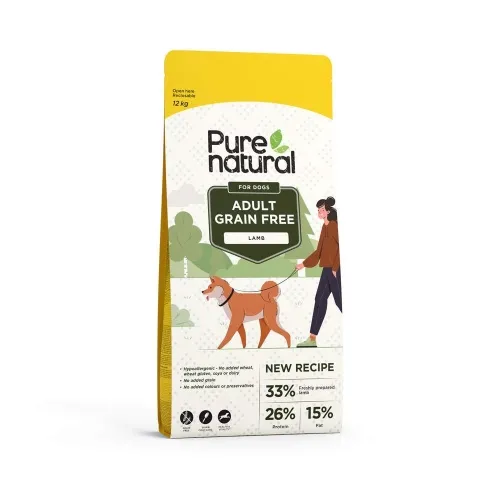PURENATURAL KOERA TÄISSÖÖT TERAVILJAVABA LAMMAS 12KG*