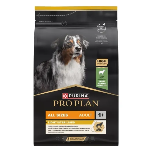 PRO PLAN KOERA TÄISSÖÖT LIGHT/STER. LAMMAS 3KG