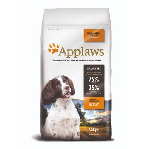 Applaws корм для собак мелких/средних пород, курица, 7,5 кг
