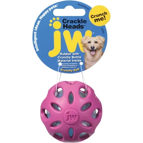 JW Crackle Heads хрустящий мяч для собак S