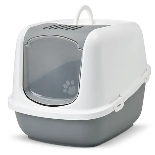 Savic Nestor Jumbo кошачий туалет, 66X48X46, серый/белый