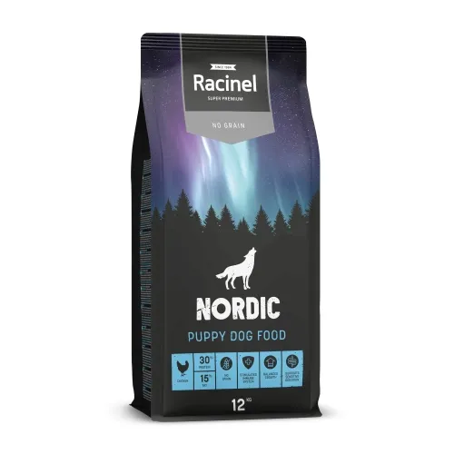 Racinel Black Label  полноценный корм для щенков курица, 12 кг