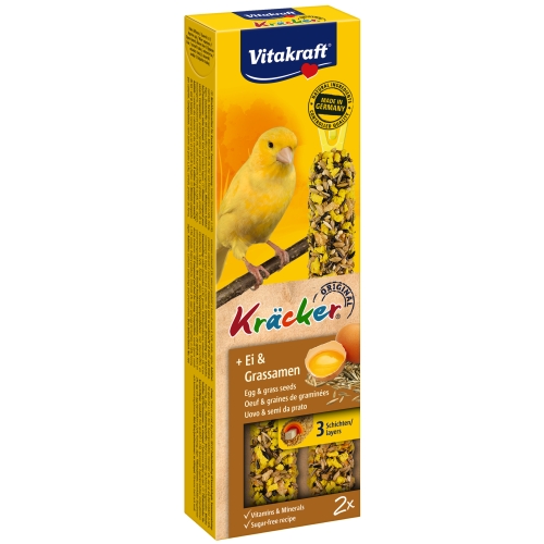 Vitakraft Kräcker лакомство для канареек, яйцо/семена травы N2