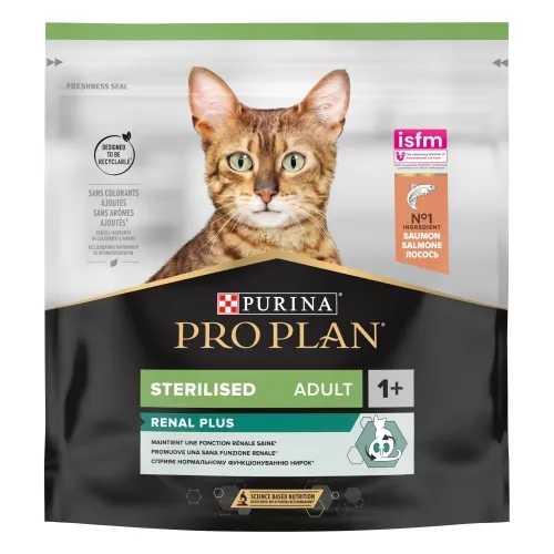 Pro Plan сухой корм для стерилизованных кошек, лосось, 0,4 кг