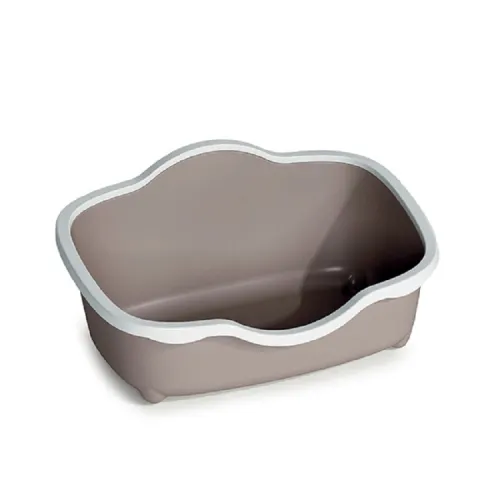 Stefanplast Tres Chic кошачий туалет 56x38,5x26см белый/светло-серый