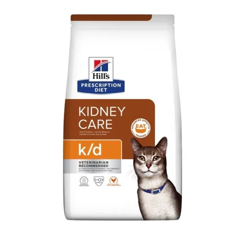 Hill's Prescription Diet K/D корм для кошек с курицей 3кг