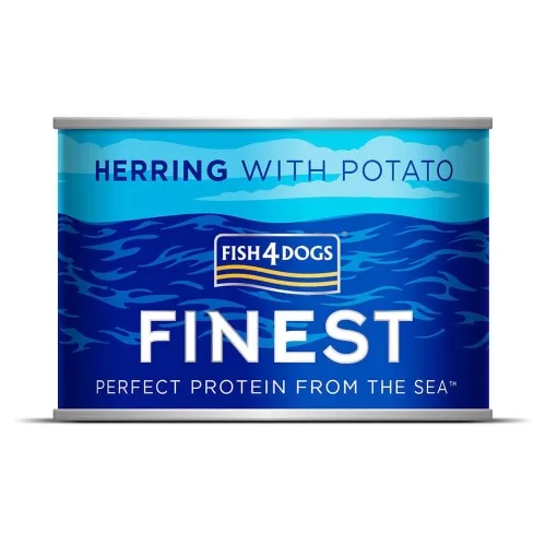 Fish4Dogs консервы для собак, сельдь с картофелем, 185 г