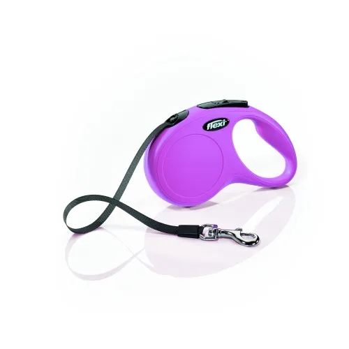 Flexi Classic Compact S поводок-рулетка, лента, 5 м, розовый