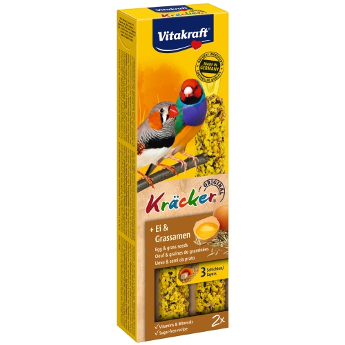 Vitacraft Kräcker лакомство для экзот. птиц, яйцо/семена травы 
