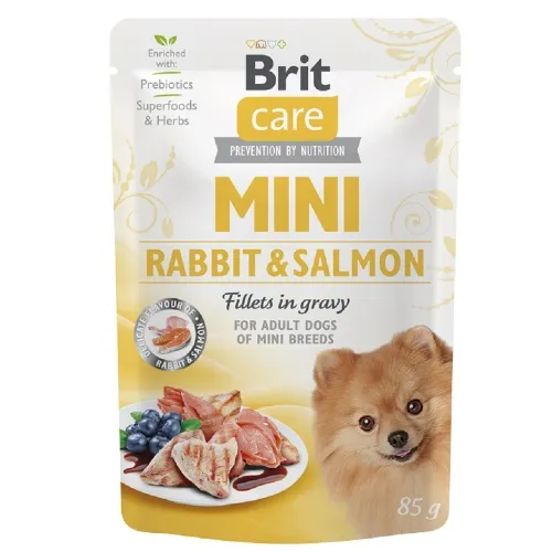 BRIT CARE KOERA EINEKOTIKE JÄNES/LÕHE 85G*