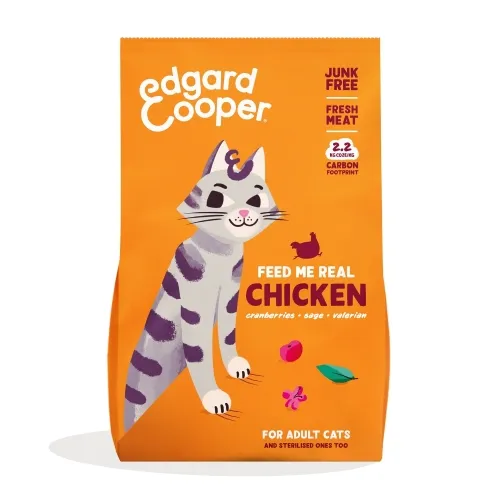 Edgard Cooper беззерновой корм для кошек, курица, 2кг