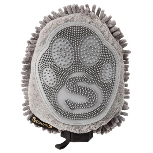 Scruffs Noodle Mitt чистящая перчатка для собак, серая