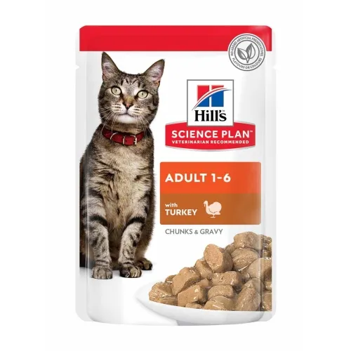 Hills влажный корм для кошек, индейка, 85 г N1