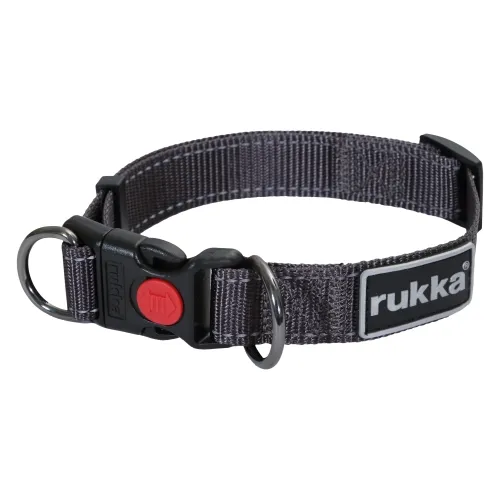 Rukka Bliss Polar ошейник, серый, 20 mm/ 30-40 cm