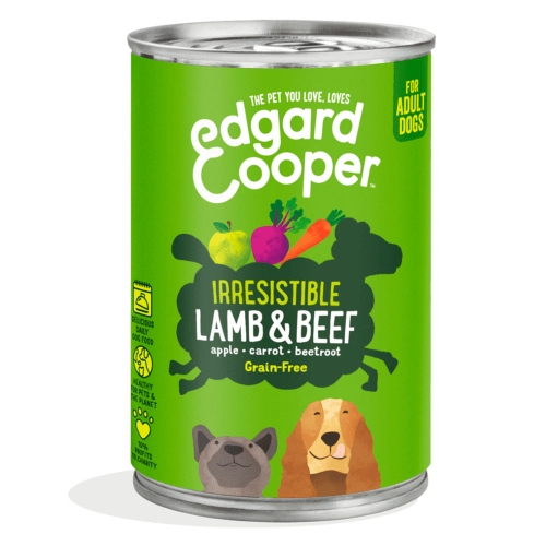 Edgard Cooper консервы для собак, ягненок/говядина, 400 г