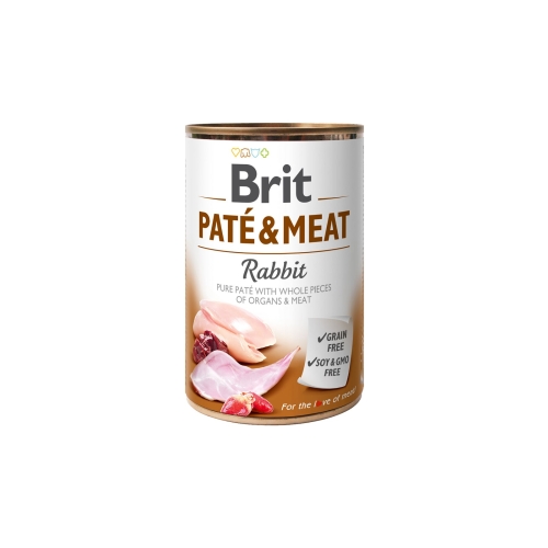 Brit Care консервы для собак, паштет и мясо зайца, 400 г