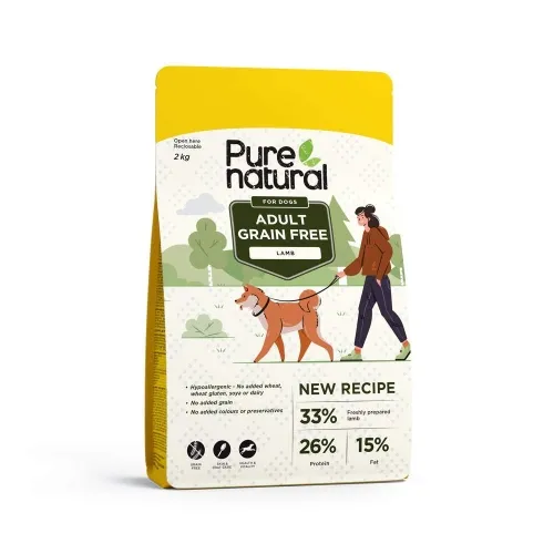 PURENATURAL KOERA TÄISSÖÖT TERAVILJAVABA LAMMAS 2KG*
