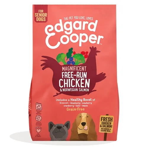 Edgard Cooper Free-Run корм для пожилых собак, со вкусом курицы и лосося 700 g