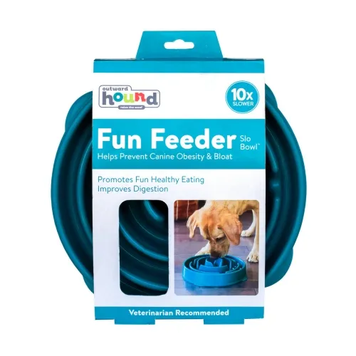 OUTWARD HOUND FUN FEEDER KAUSS AEGLASEKS SÖÖTMISEKS M TÜRKIIS