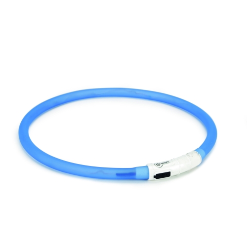 Beeztees Dogini LED+USB ошейник для собак, синий