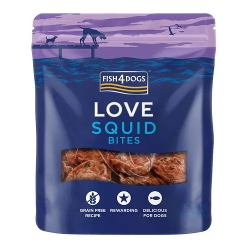 Fish4Dogs Squid Bites лакомство для собак, 80 г