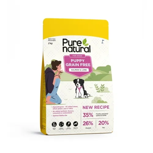 PURENATURAL KUTSIKA TÄISSÖÖT TERAVILJAVABA LÕHE/LAMMAS 2KG*