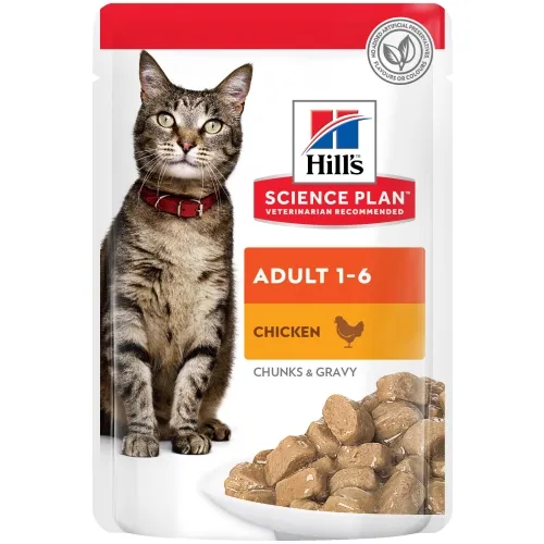 Hills влажный корм для кошек, курица, 85 г N1