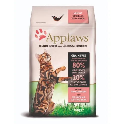 Applaws сухой корм для кошек, курица/лосось 400 г