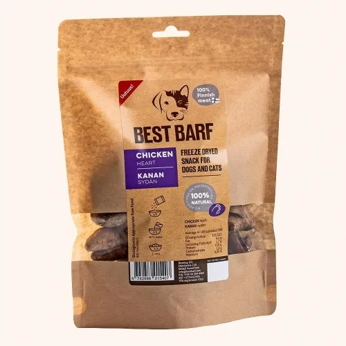 Best Barf лакомство холодной сушки, куриные сердечки 50 г.