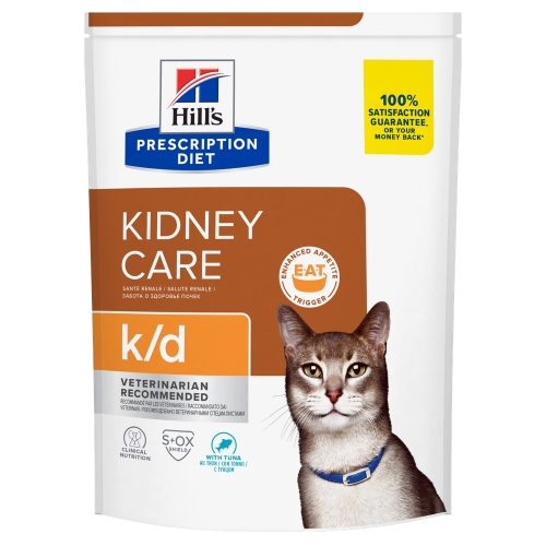 Hills PD K/D Feline Adult - сухой корм для кошек, тунец, 400 г